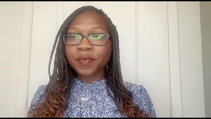 Still image out of testimonial from Anisha Courtney Still image out of testimonial from Anisha Courtney