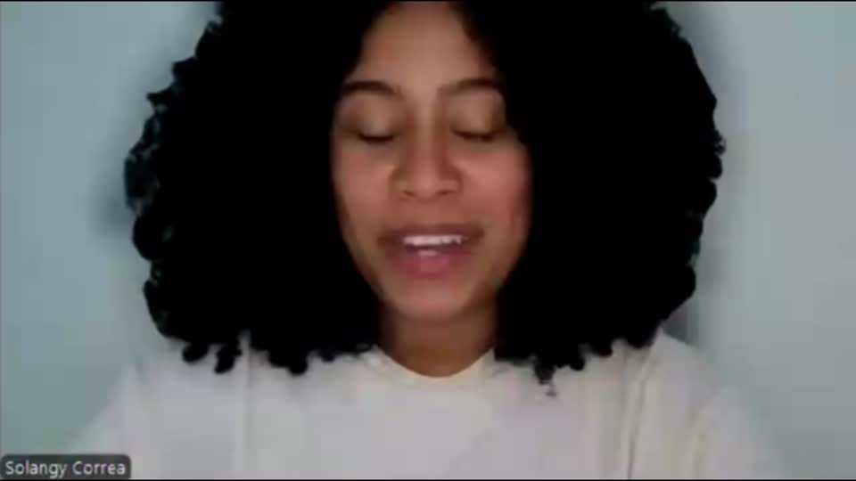 Still image out of testimonial from Christina Sommerville