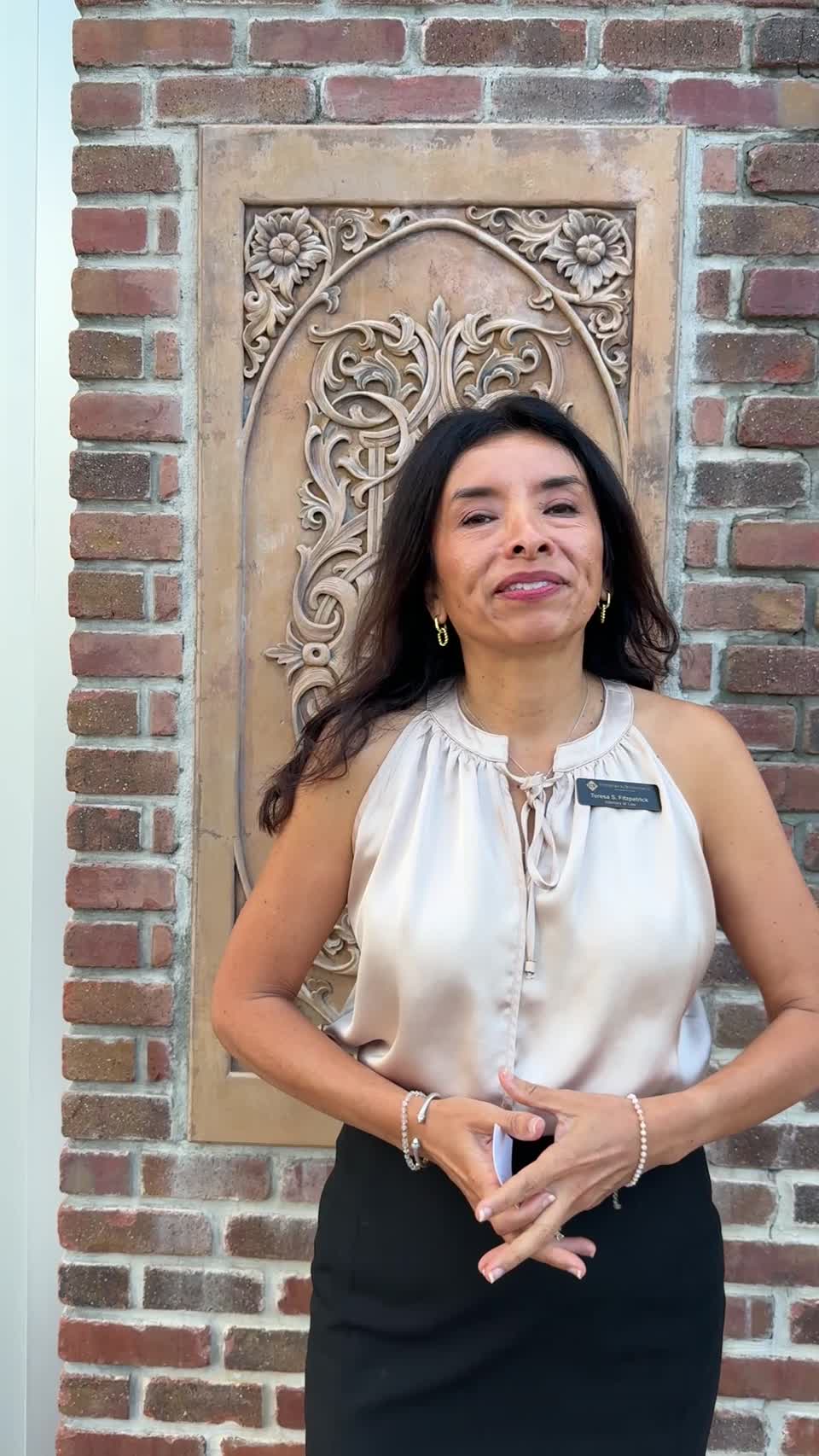 Still image out of testimonial from Teresa Fitzpatrick